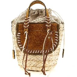 Beige Pantograph Handbag