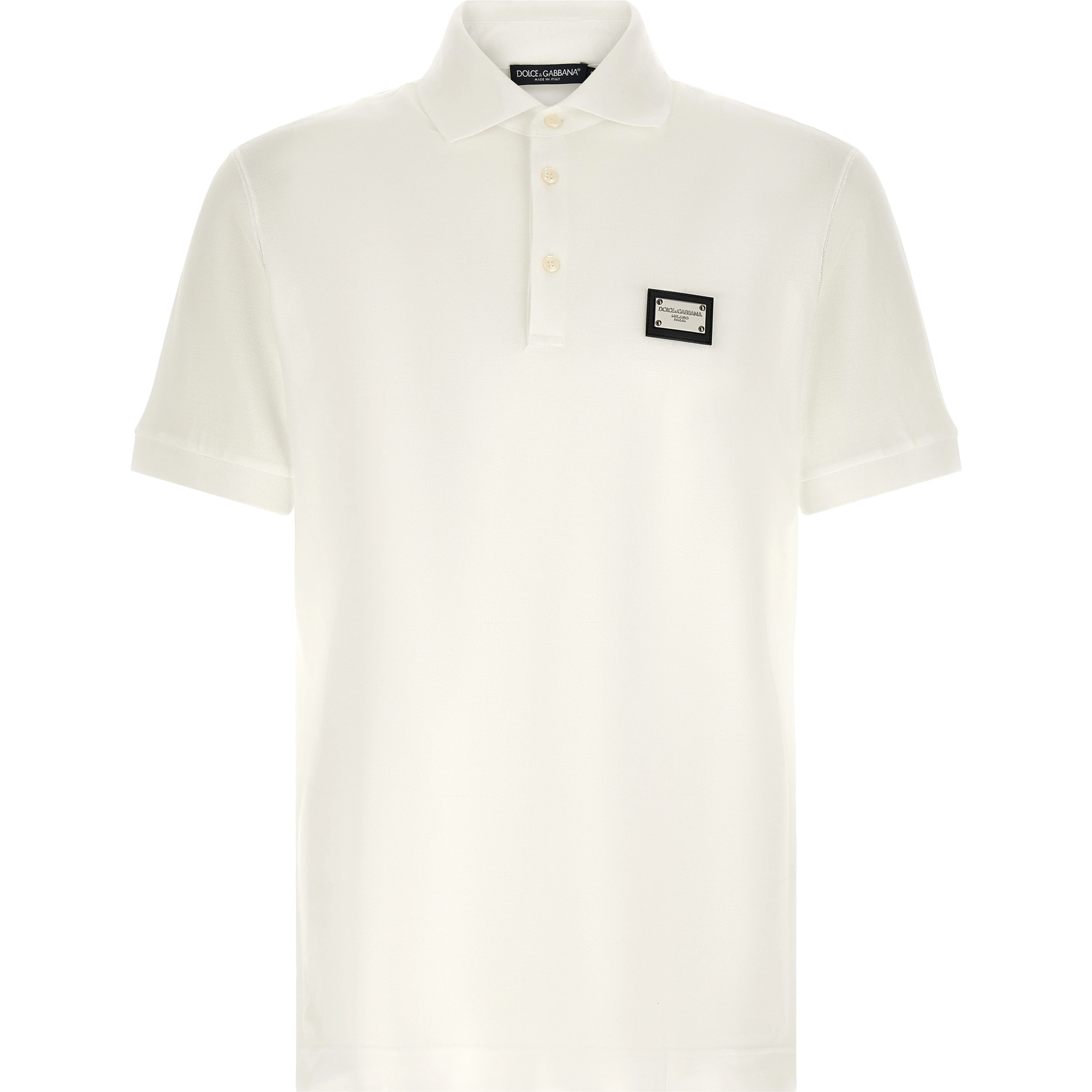 White Cotton Polo Shirt