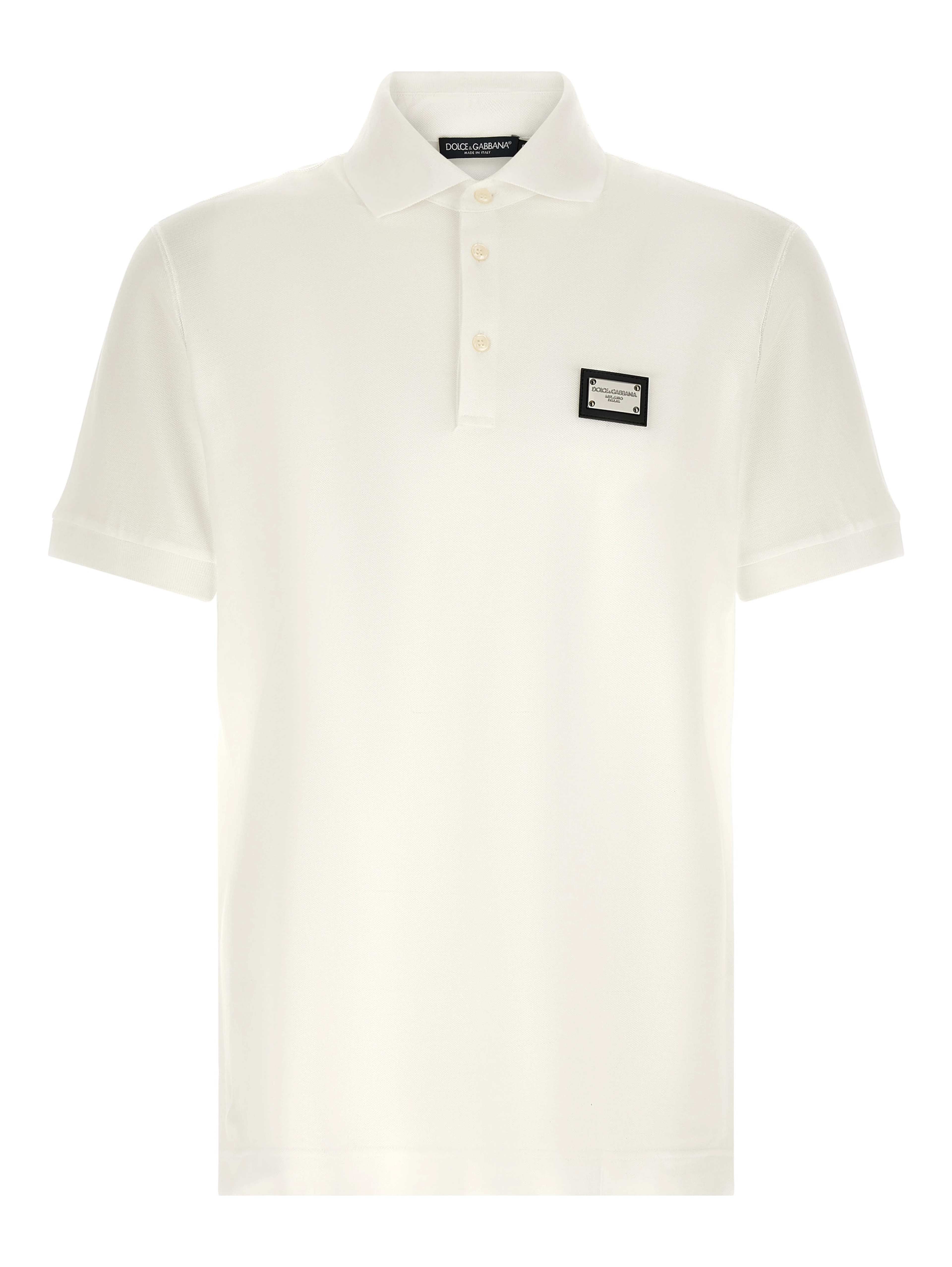 White Cotton Polo Shirt