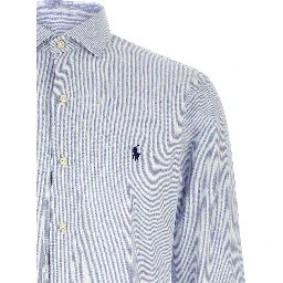 Blue Linen Blouse