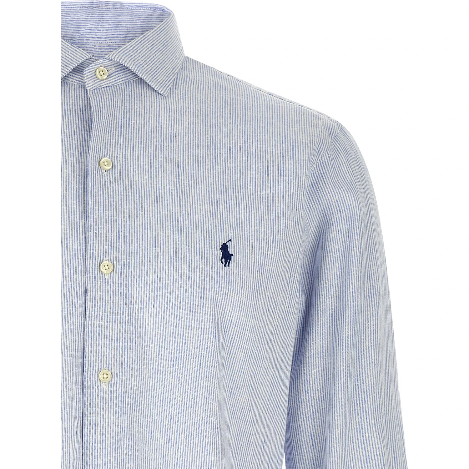 Blue Linen Blouse