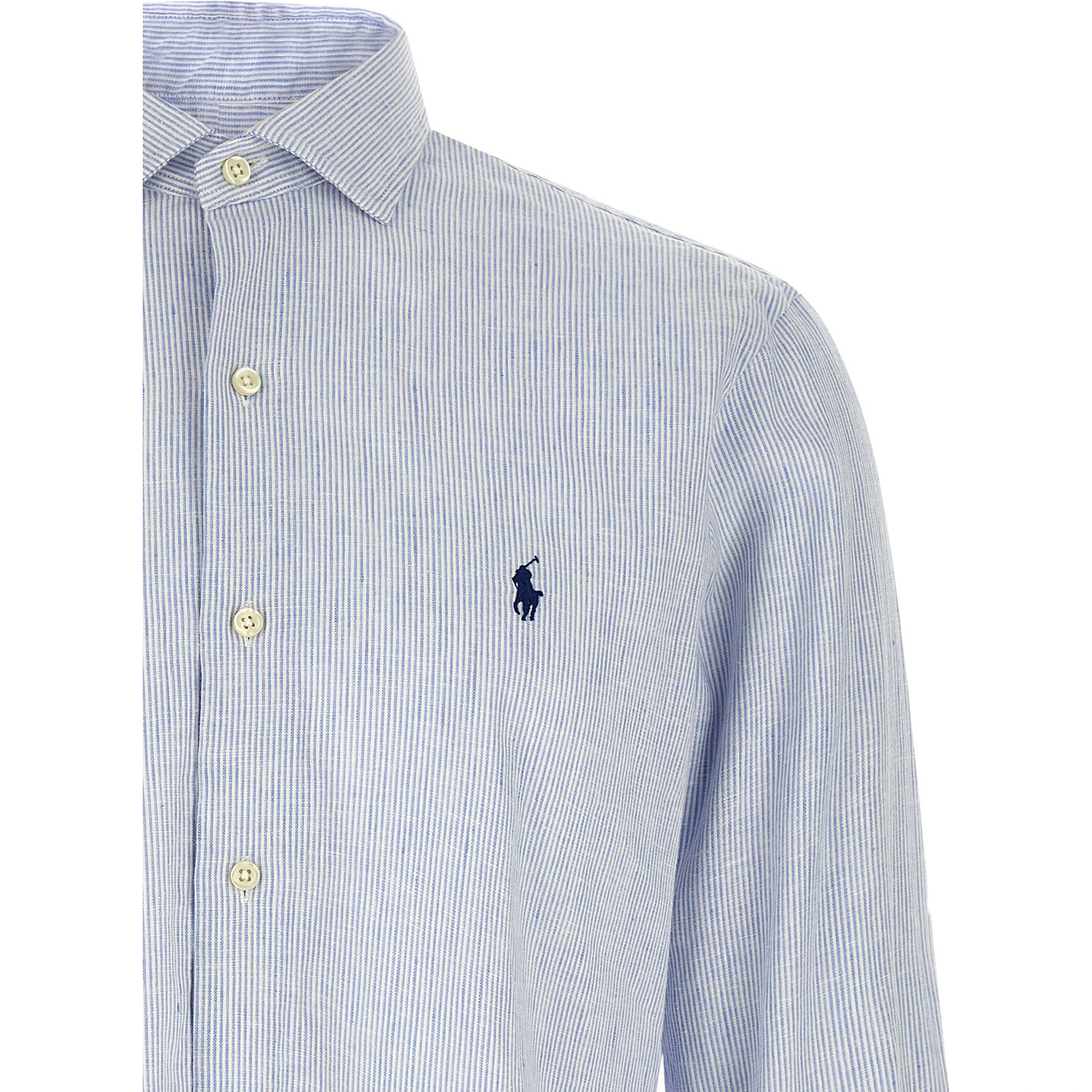 Blue Linen Blouse
