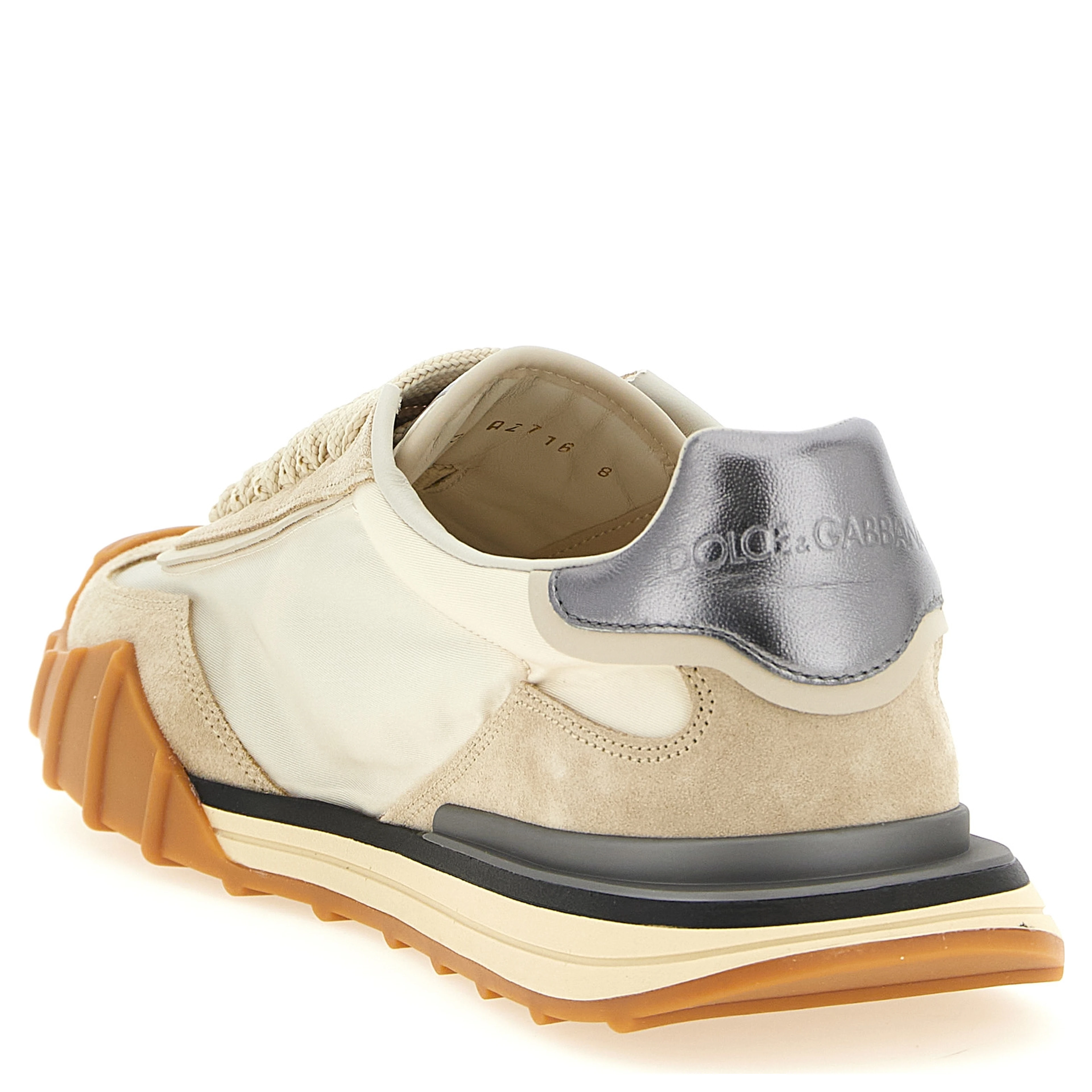 Silver Calfskin Athletic Sneakers