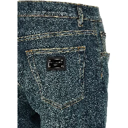 Blue Cotton Slim Fit Jeans