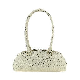 Beige Other Fibres Shoulder Bag