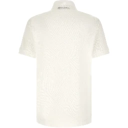 White Cotton Polo Shirt