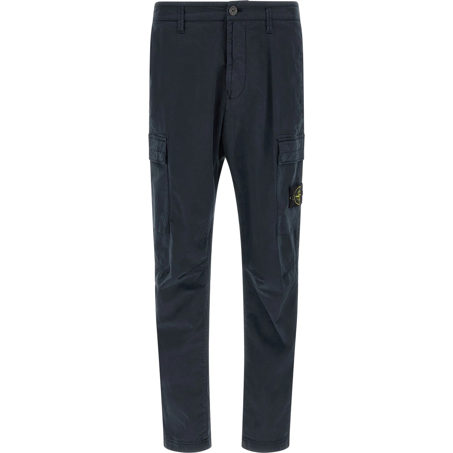 Blue Cotton Cargo Pants