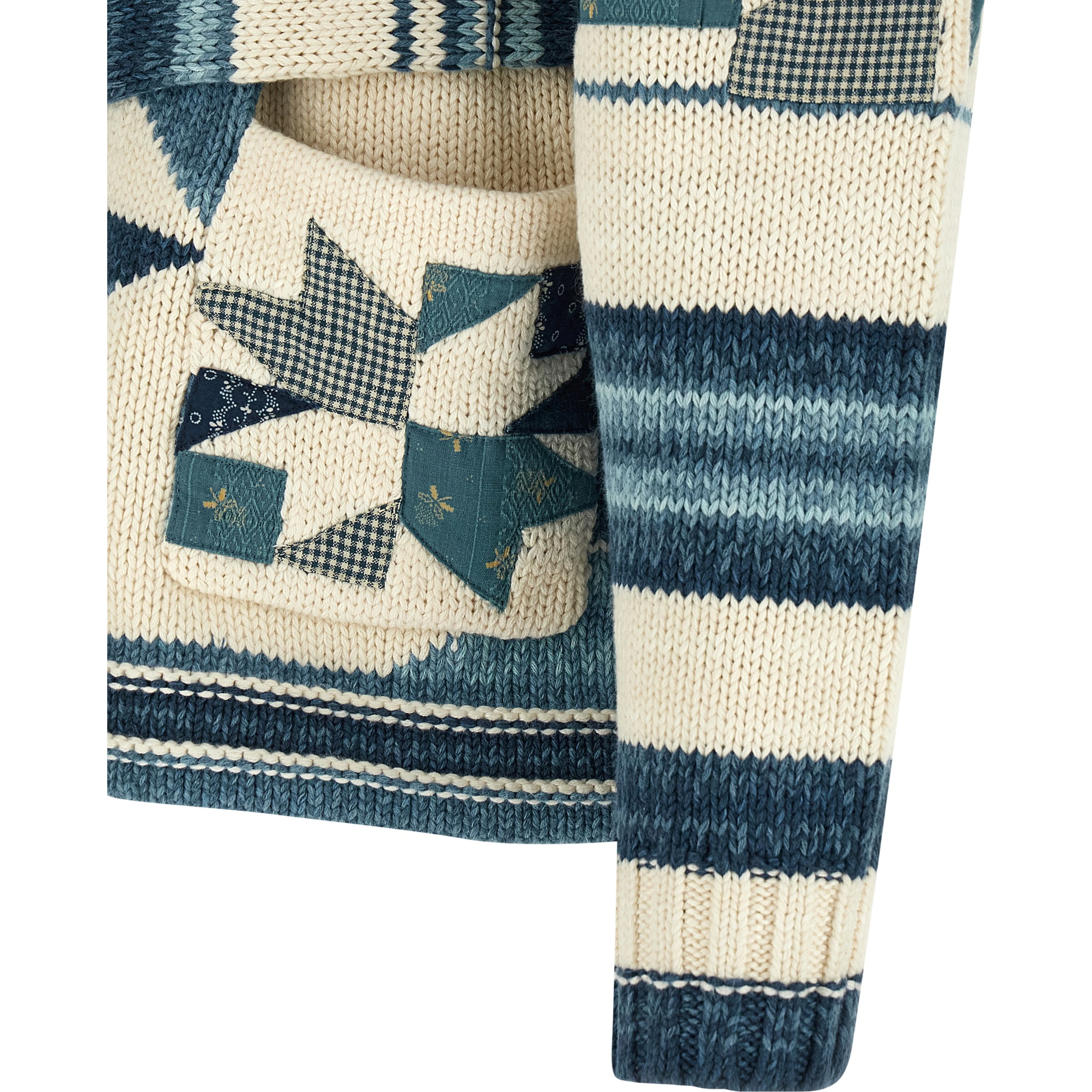 Blue Cotton Cardigan