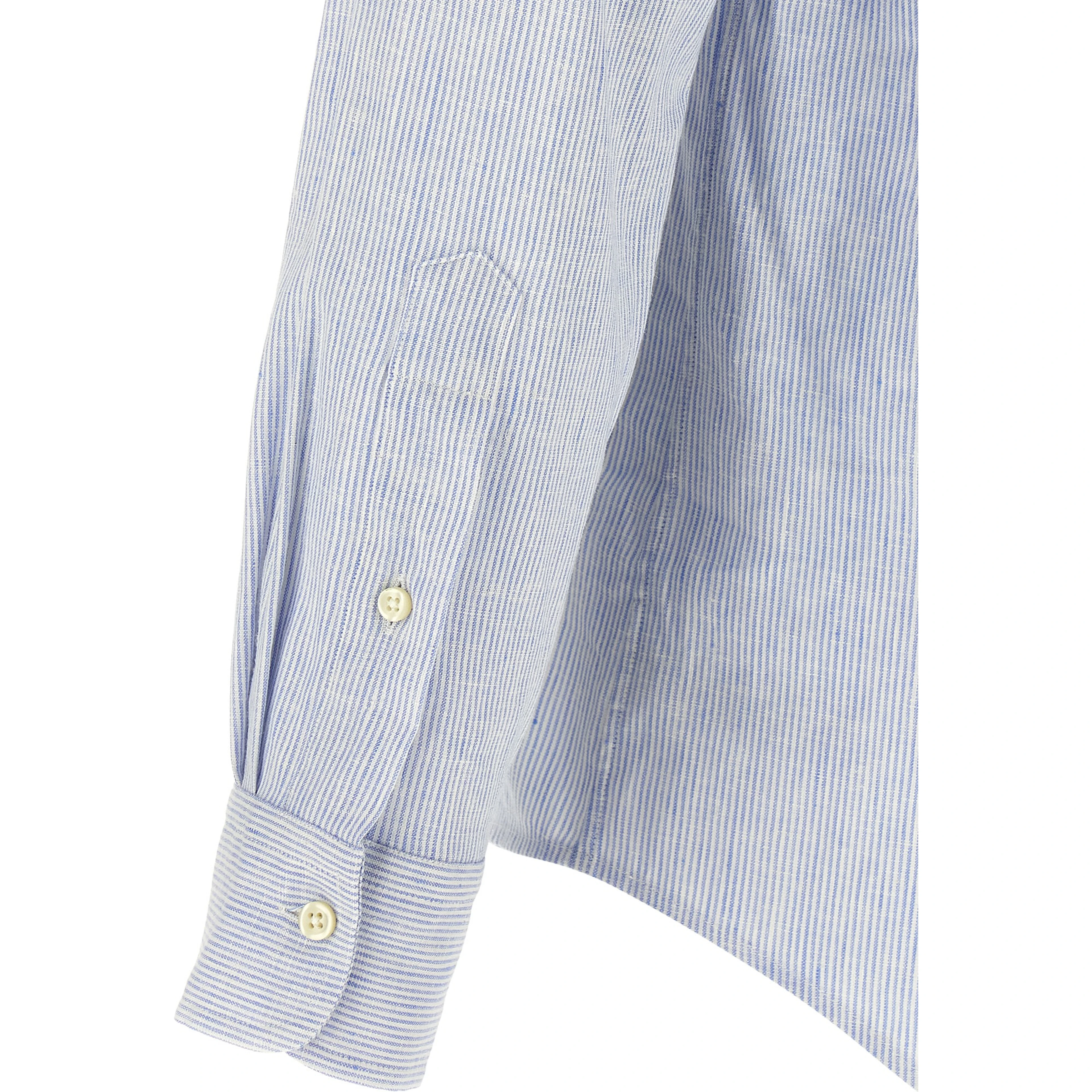 Blue Linen Blouse
