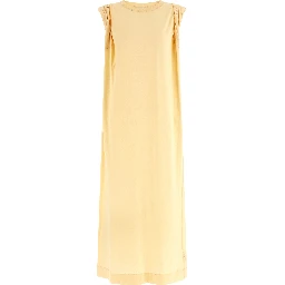 Bicolor Cotton Long Dress