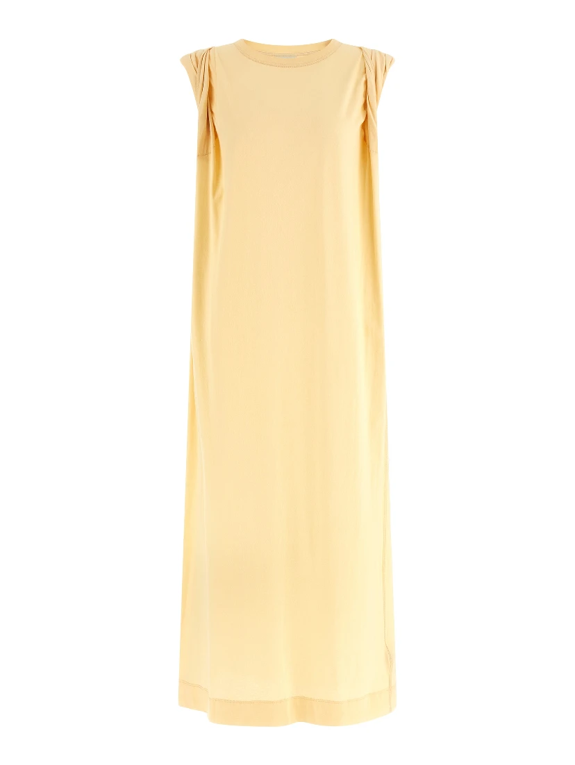 Bicolor Cotton Long Dress