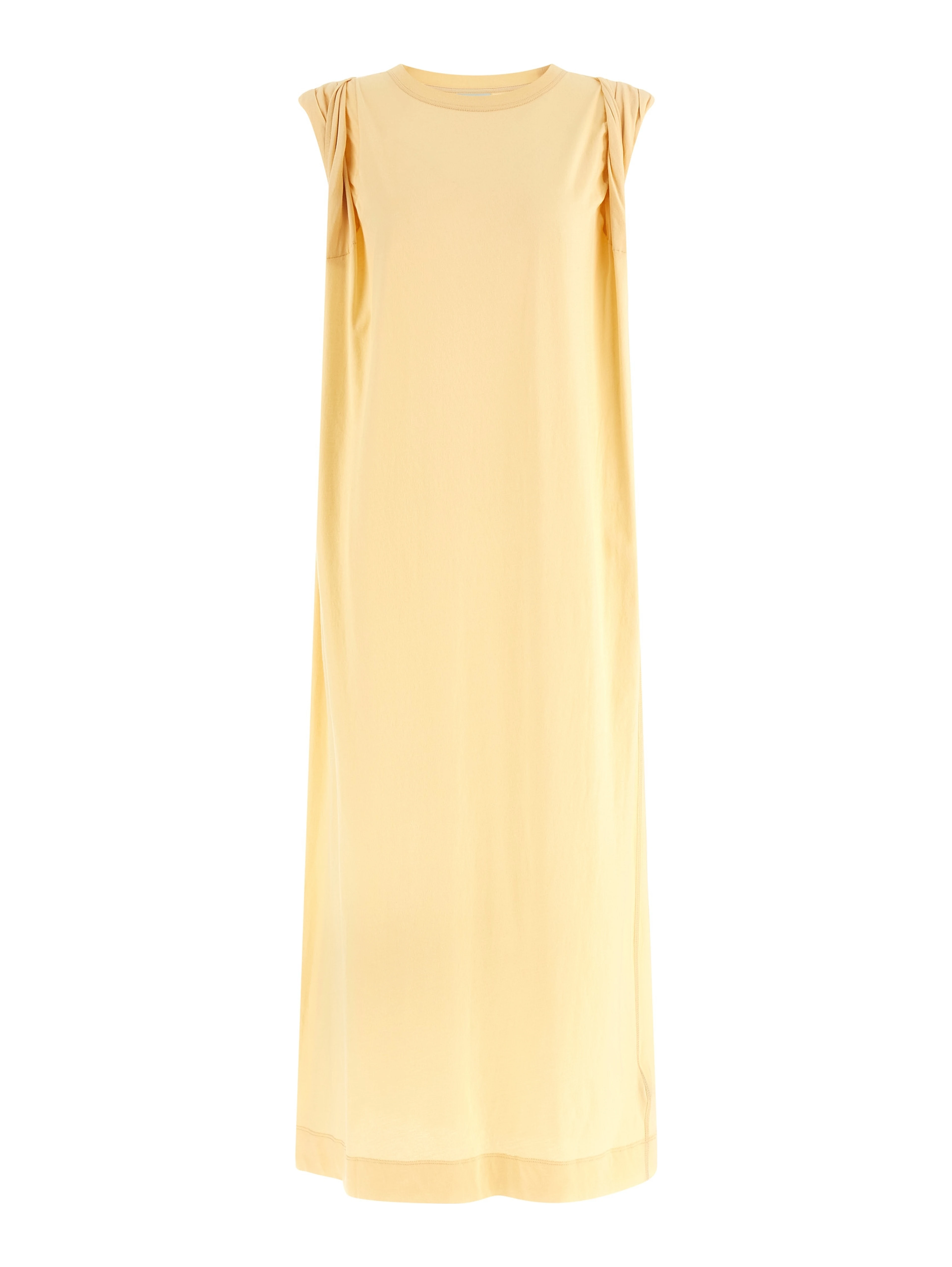 Bicolor Cotton Long Dress