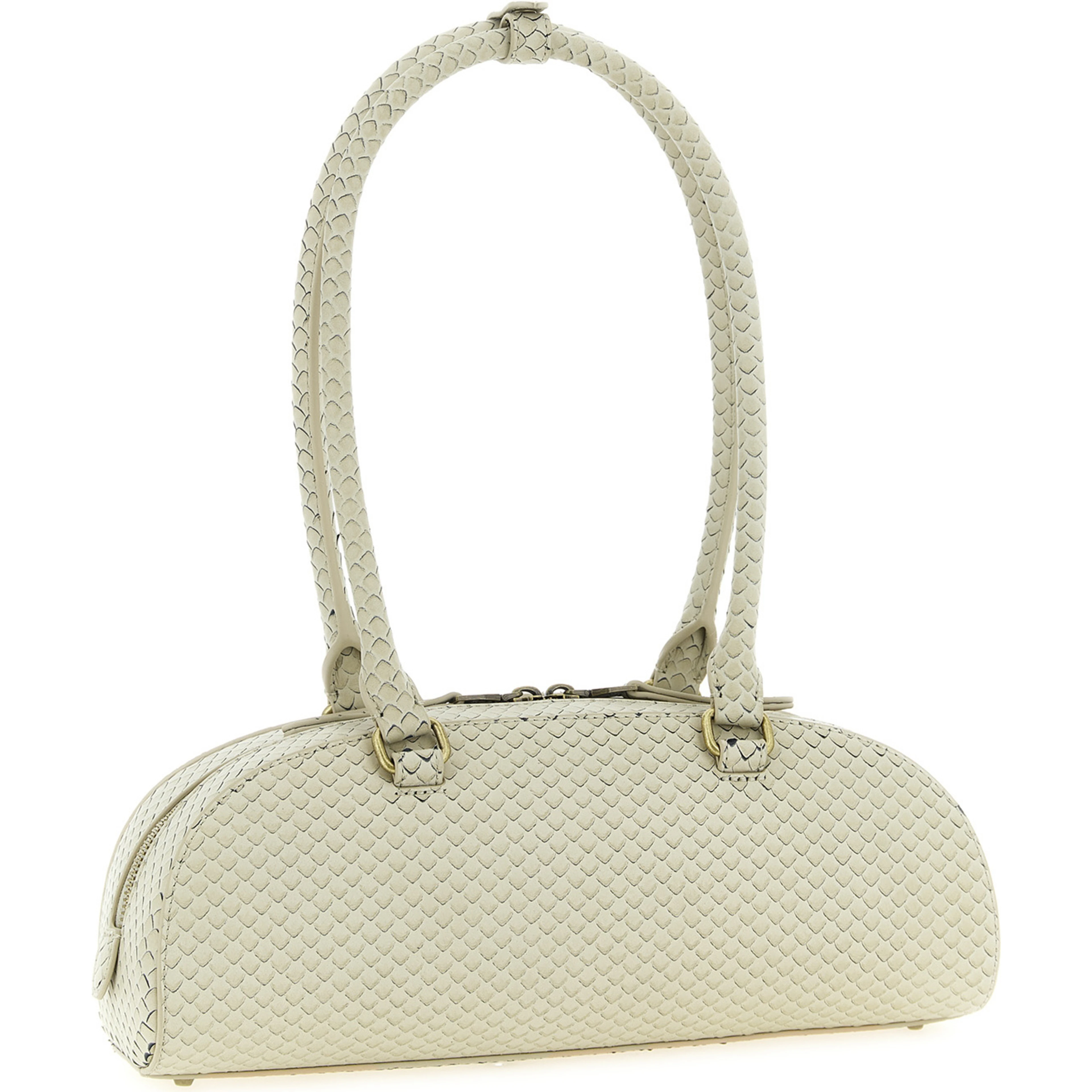 Beige Other Fibres Shoulder Bag
