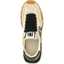 Black Calfskin Athletic Sneakers