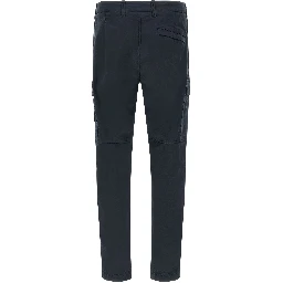Blue Cotton Cargo Pants