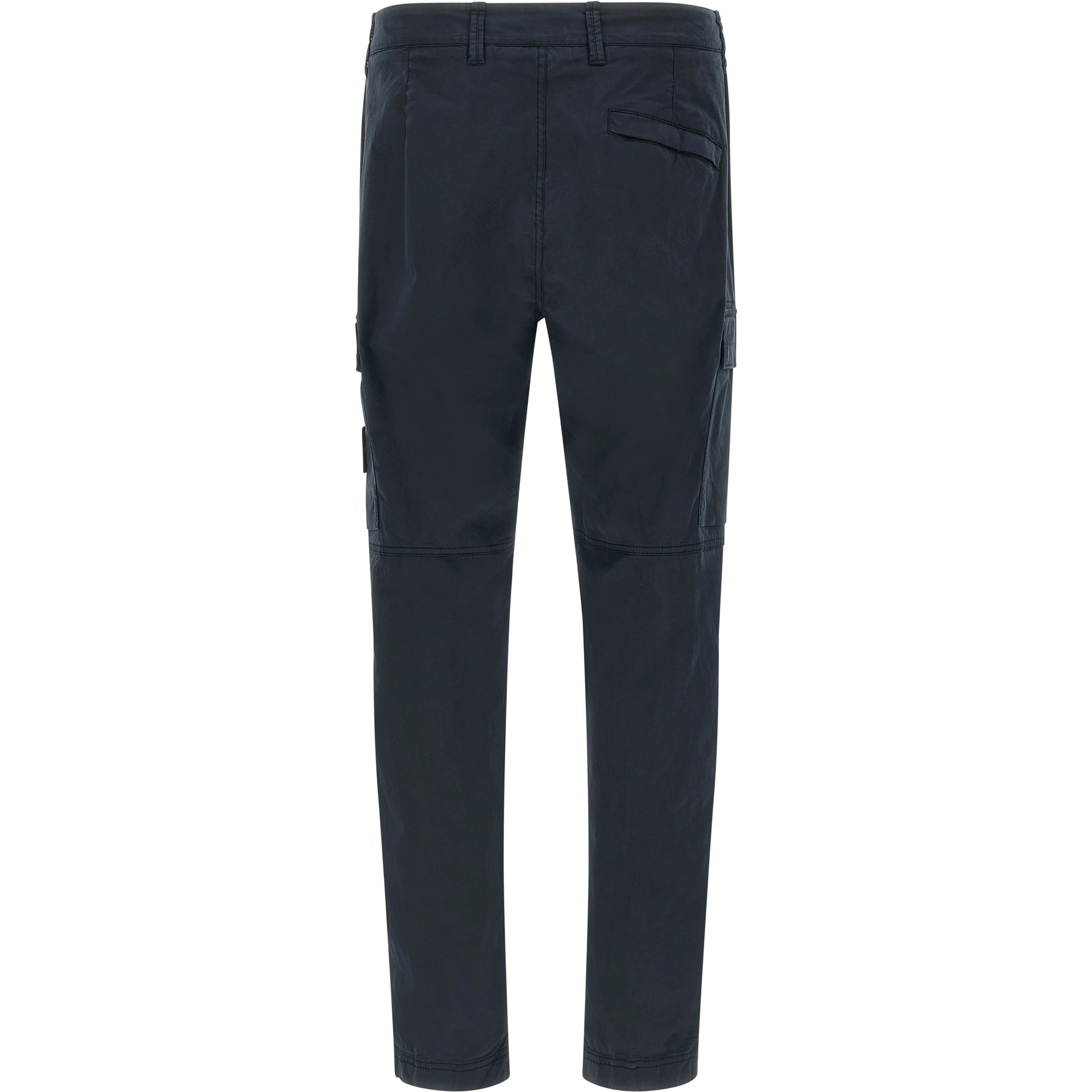 Blue Cotton Cargo Pants