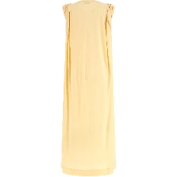 Bicolor Cotton Long Dress