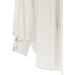 White Silk Blouse