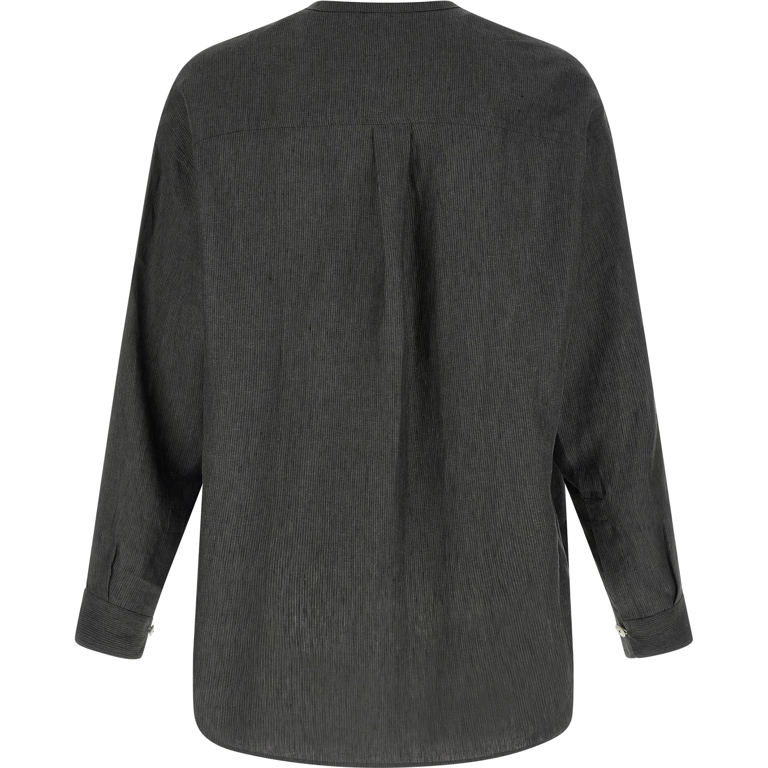 Gray Linen Blouse