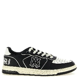 Bicolor Bovine Leather Low Top Sneakers