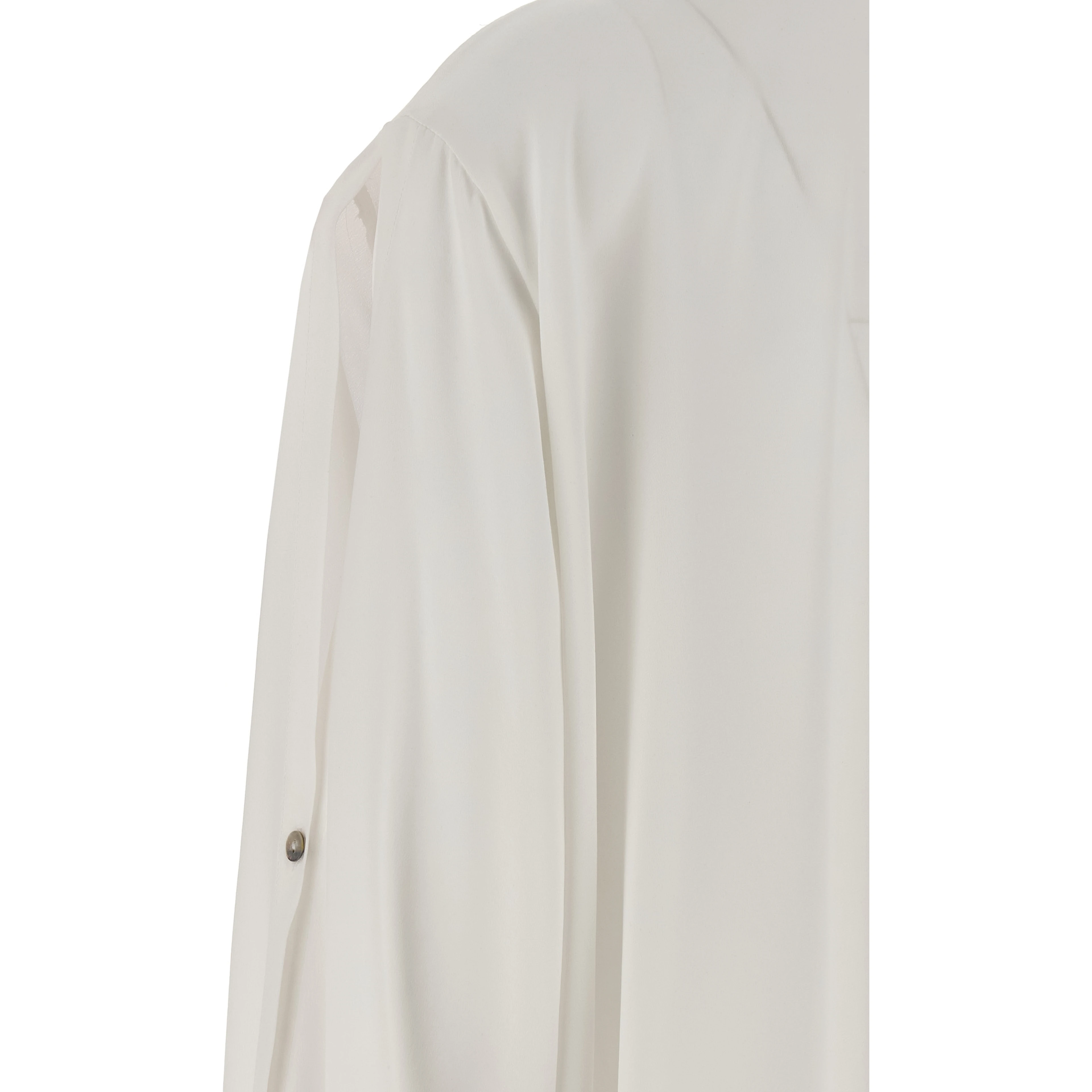 White Silk Blouse
