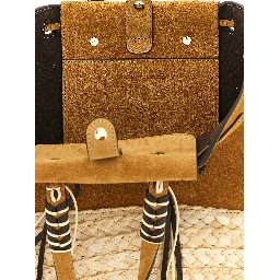 Beige Leather Tote Bag