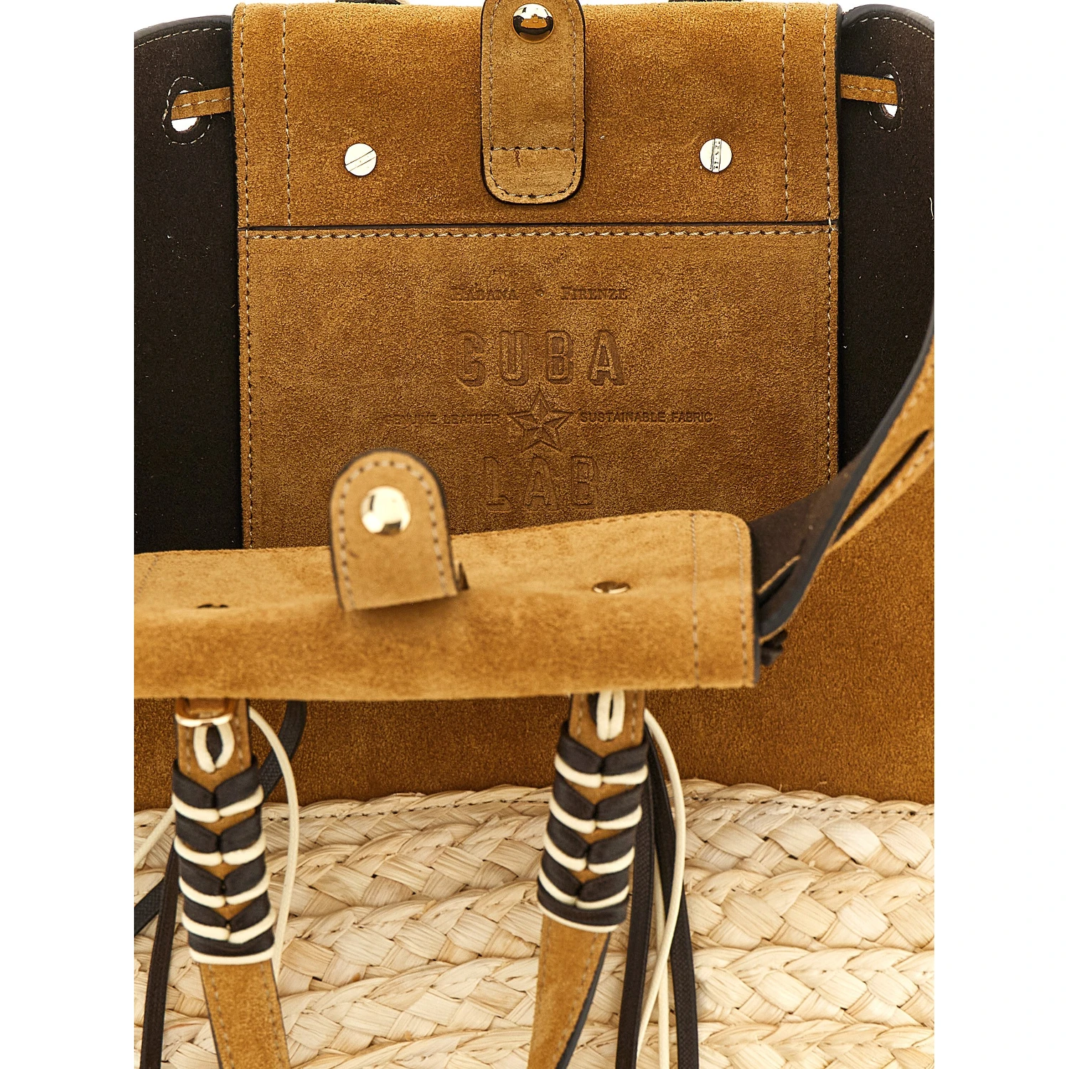 Beige Leather Tote Bag