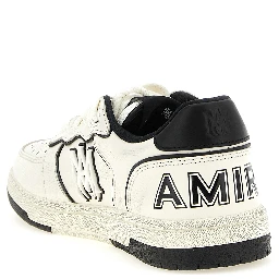 Bicolor Bovine Leather Low Top Sneakers