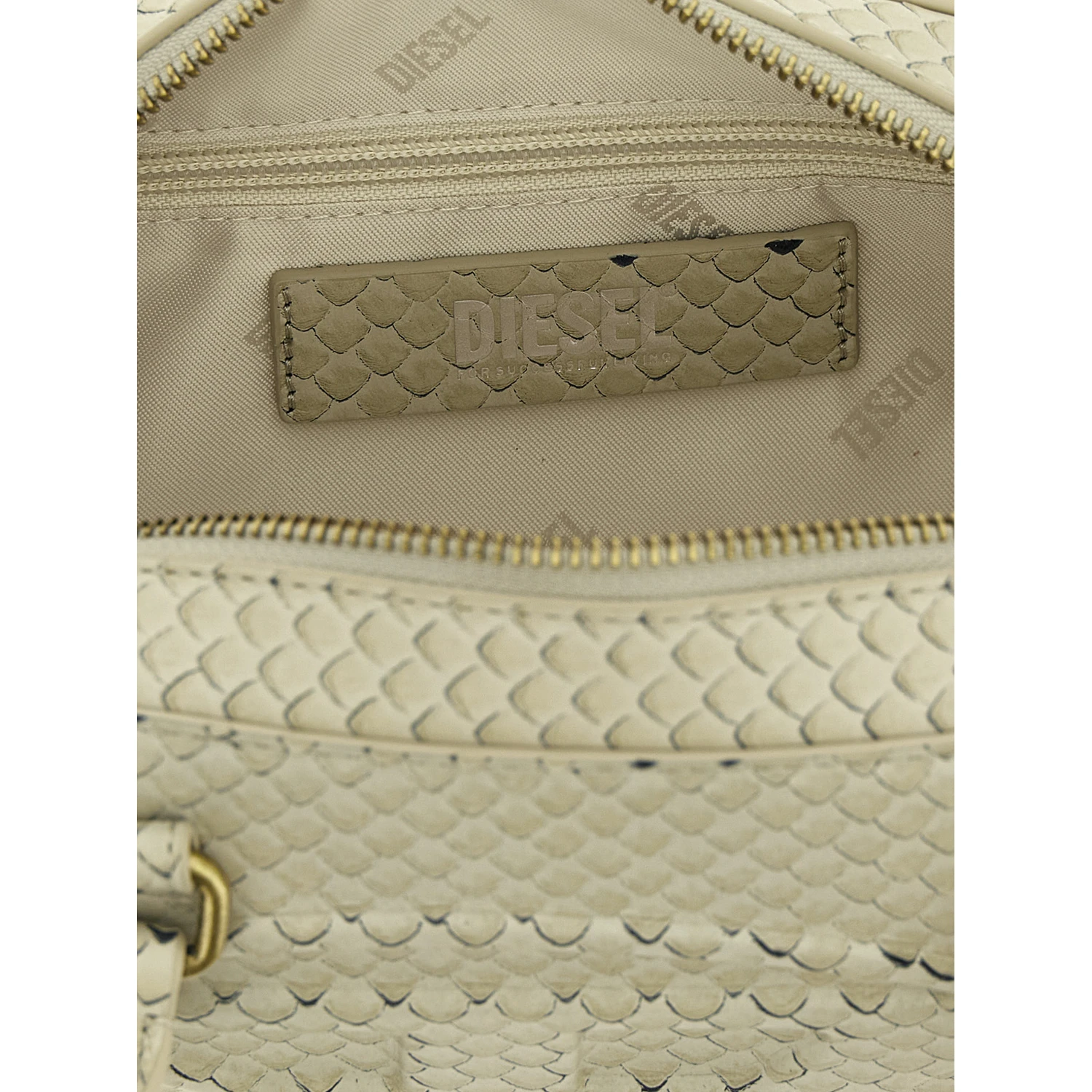 Beige Other Fibres Shoulder Bag