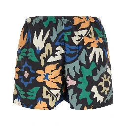 Multicolor Polyester Swim Shorts