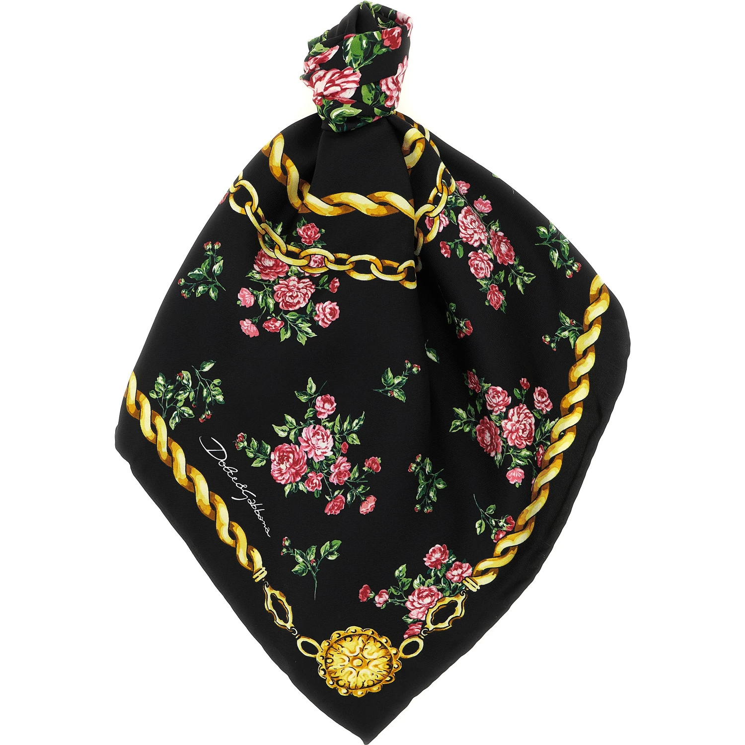 Black Silk Scarf