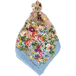 Blue Silk Scarf