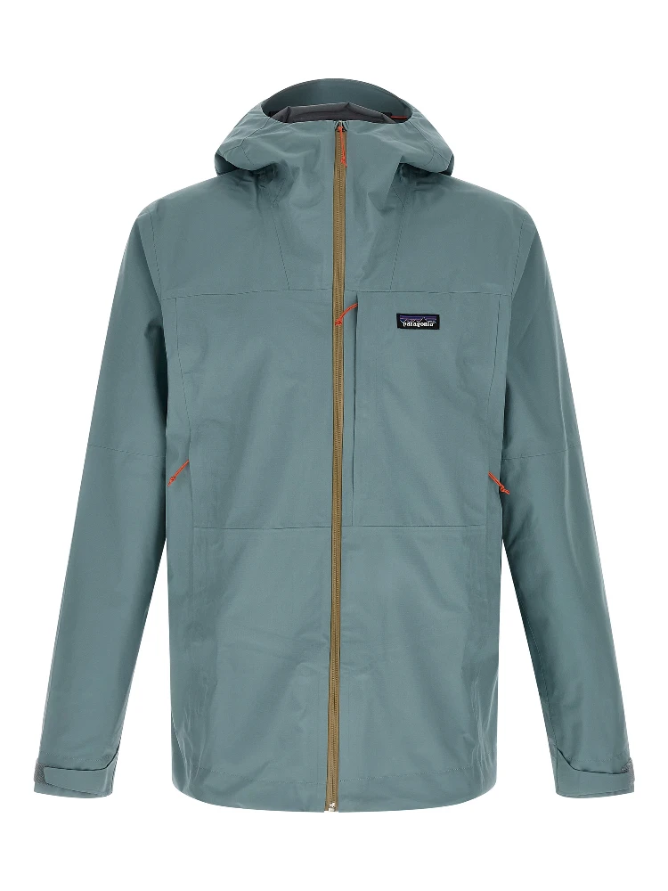 Blue Polyester Shell Jacket