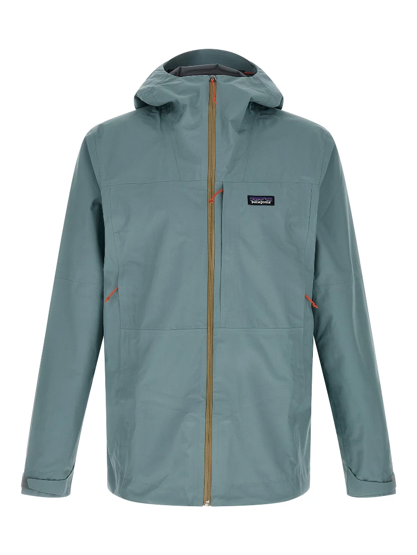 Blue Polyester Shell Jacket