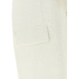 White Viscose Sleeveless Jacket
