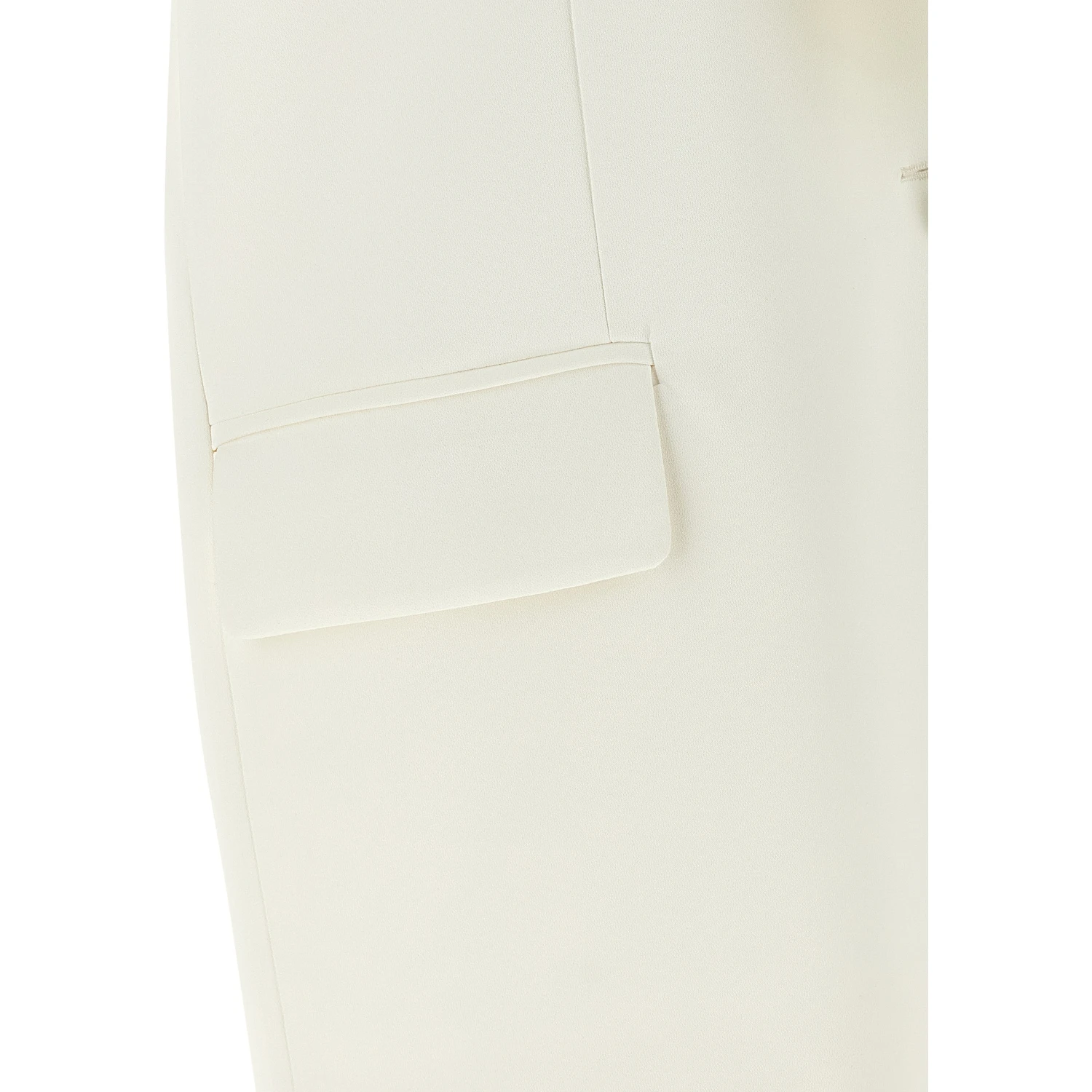 White Viscose Sleeveless Jacket