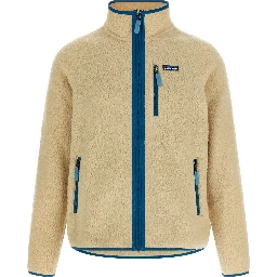 Beige Polyester Full-Length Jacket