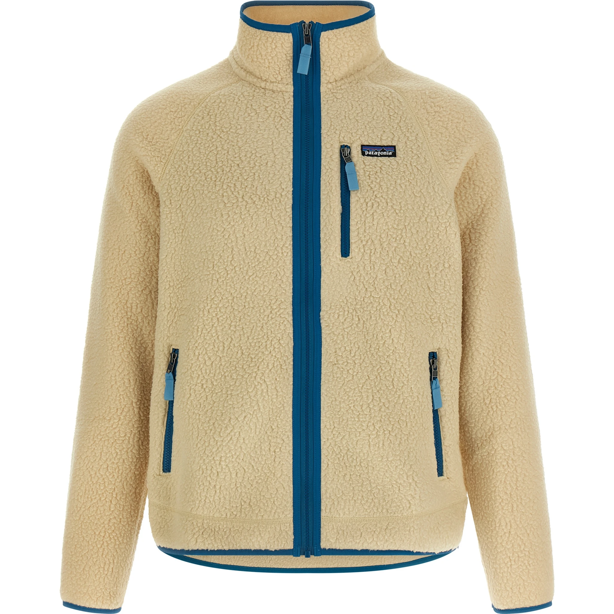 Beige Polyester Full-Length Jacket
