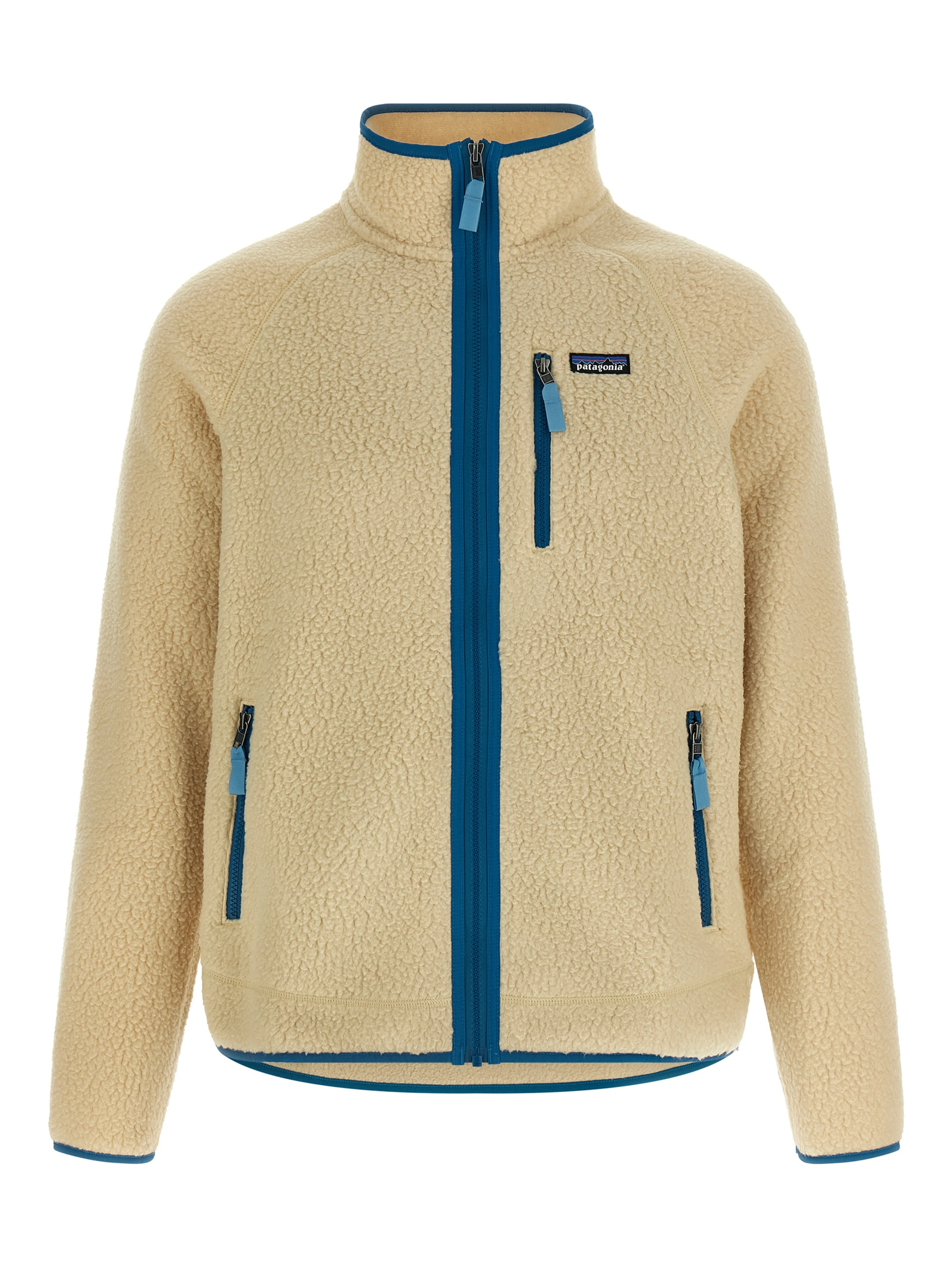 Beige Polyester Full-Length Jacket