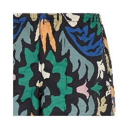 Multicolor Polyester Swim Shorts