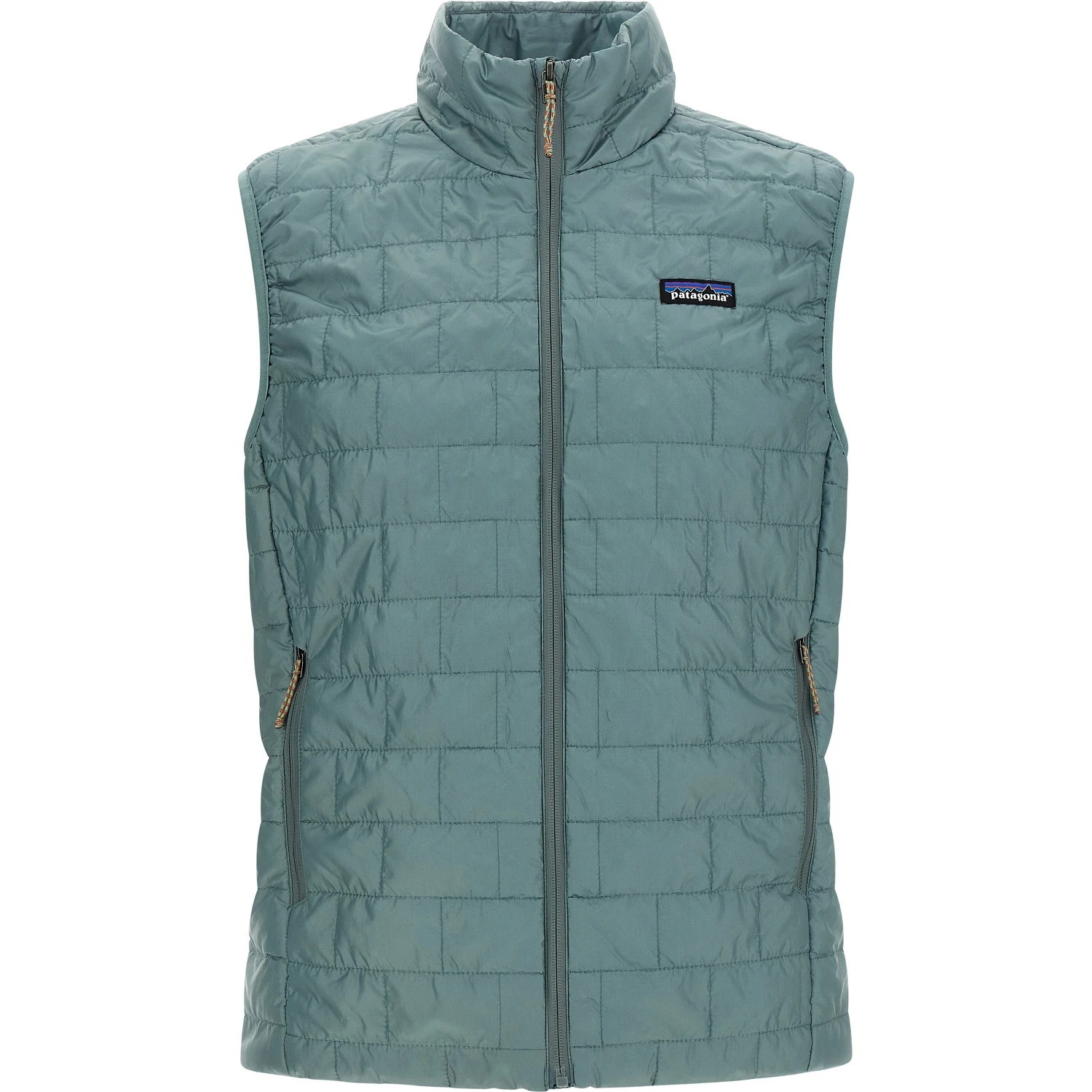 Blue Polyester Sleeveless Jacket