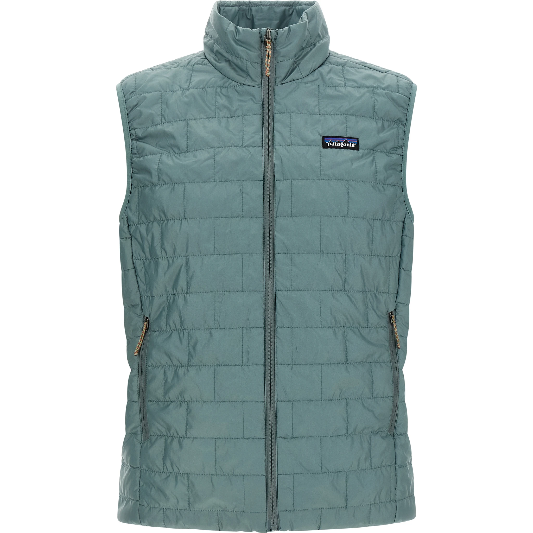 Blue Polyester Sleeveless Jacket