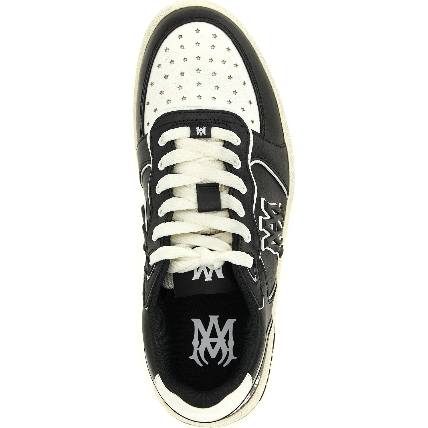 Bicolor Bovine Leather Low Top Sneakers