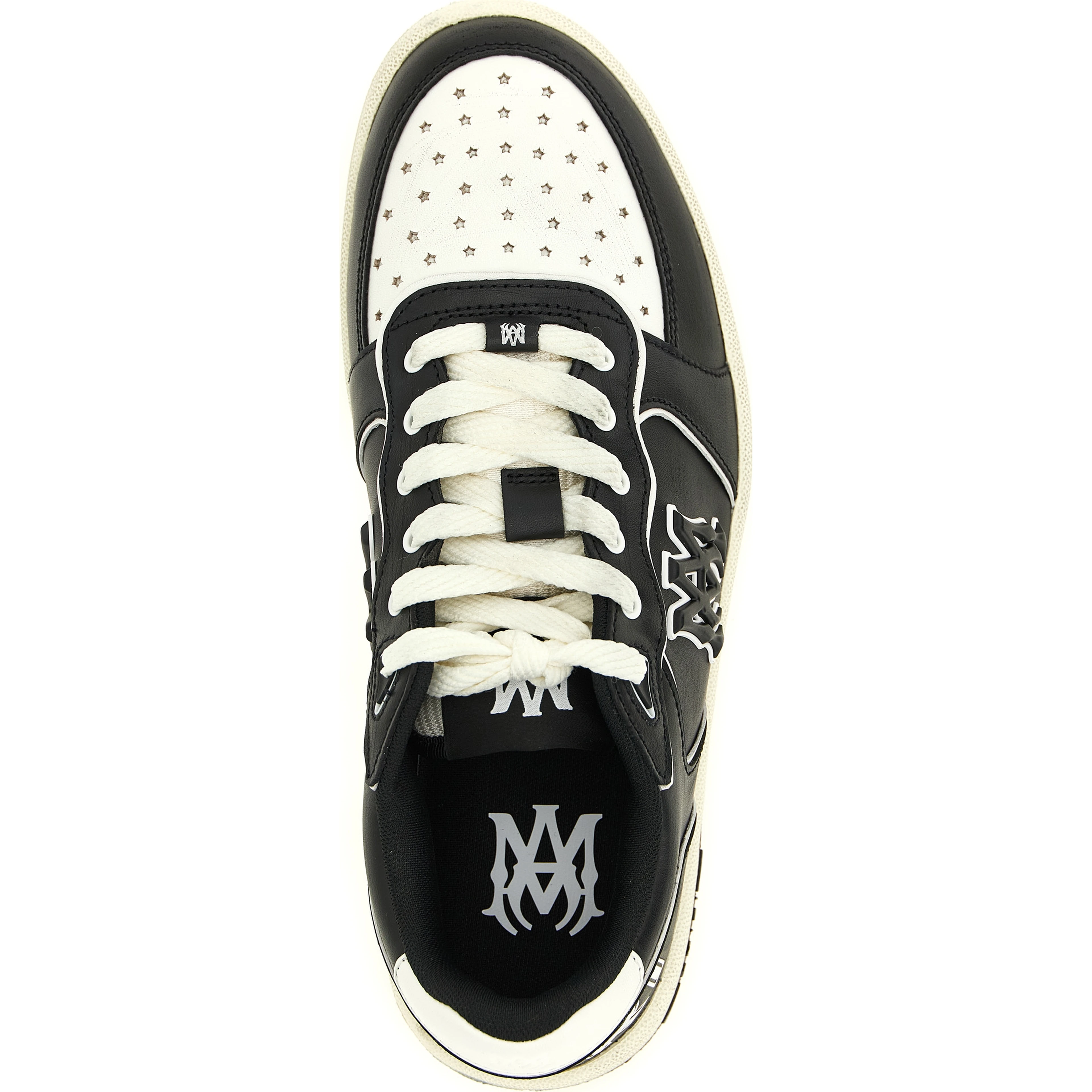 Bicolor Bovine Leather Low Top Sneakers