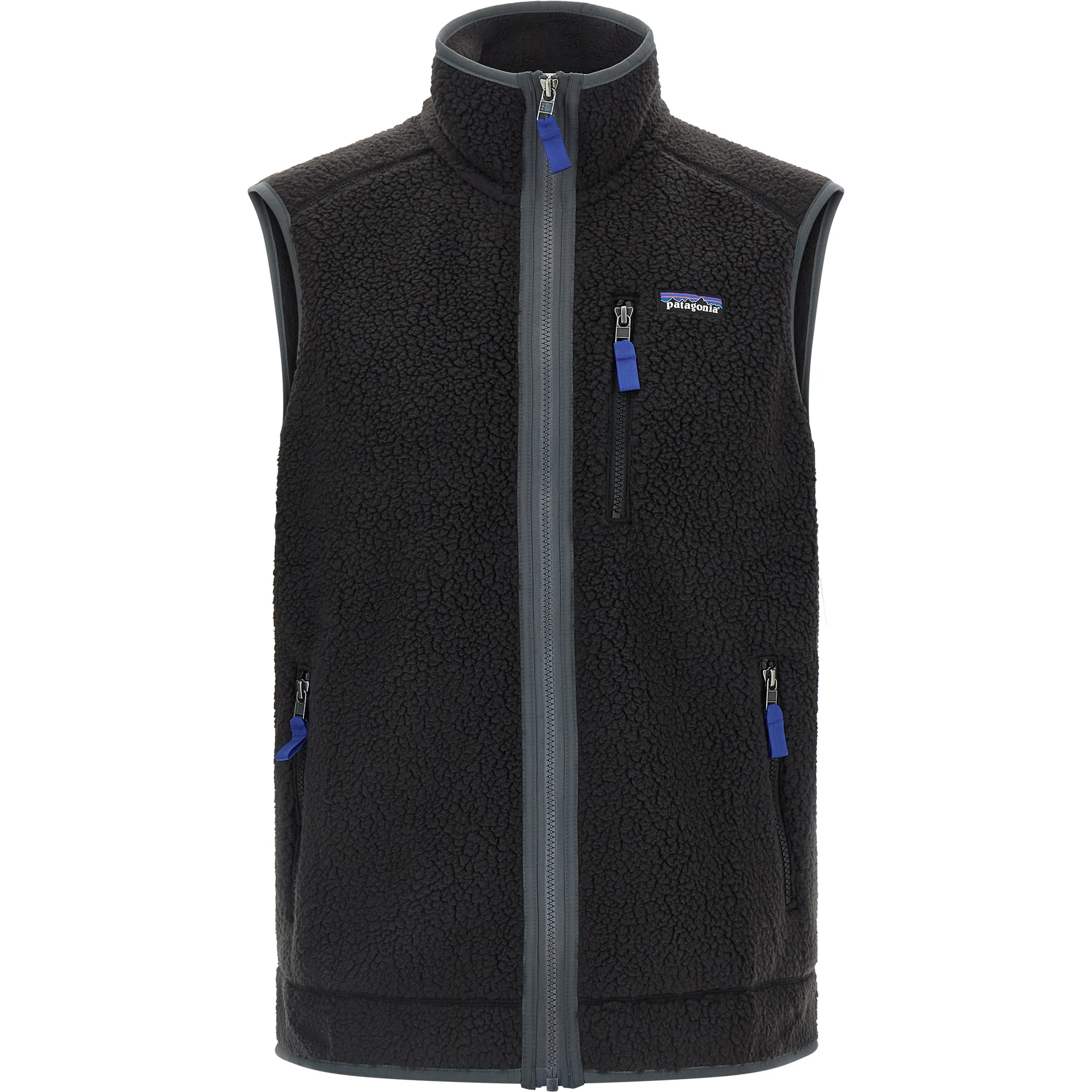 Black Polyester Sleeveless Jacket
