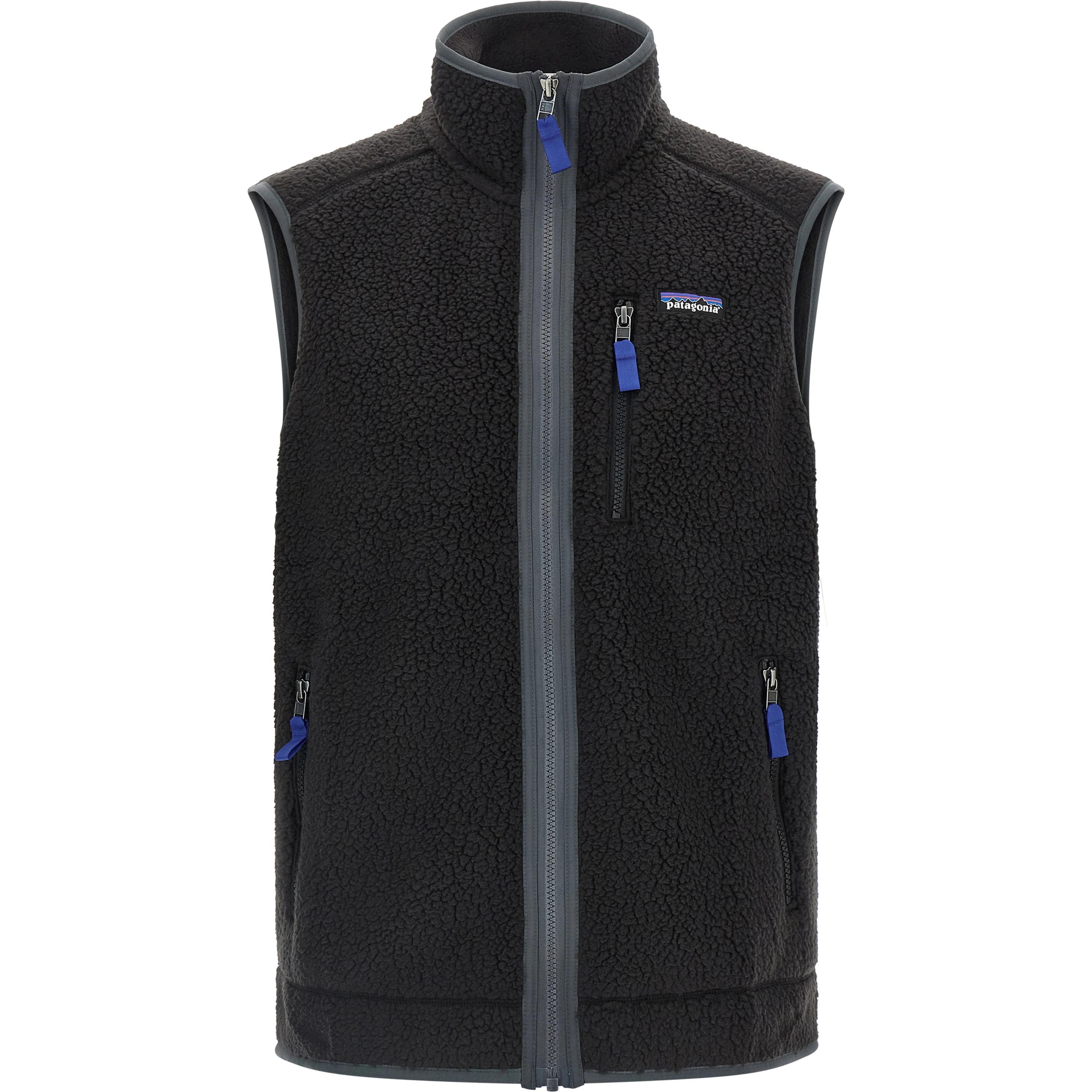 Black Polyester Sleeveless Jacket