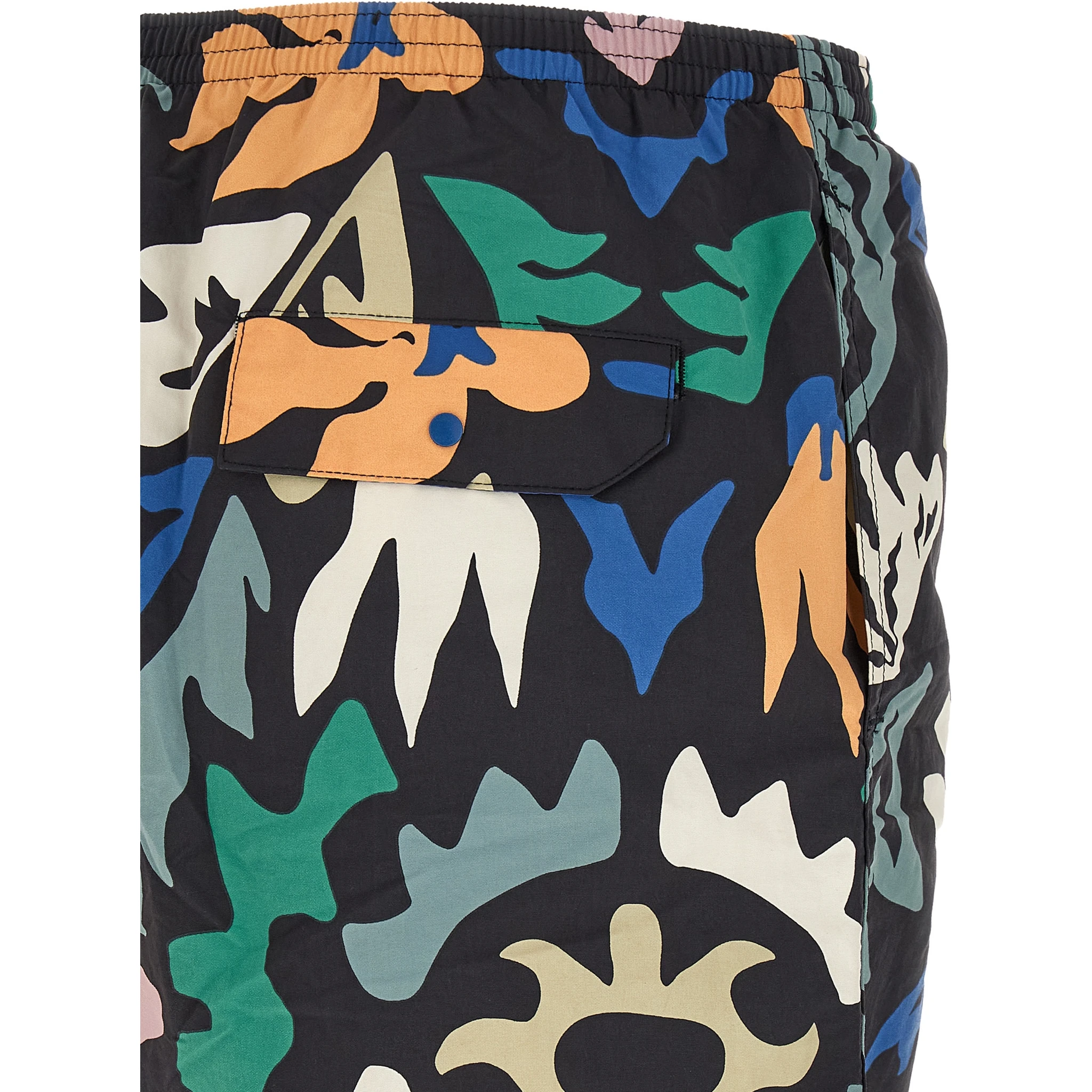 Multicolor Polyester Swim Shorts