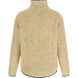 Beige Polyester Full-Length Jacket