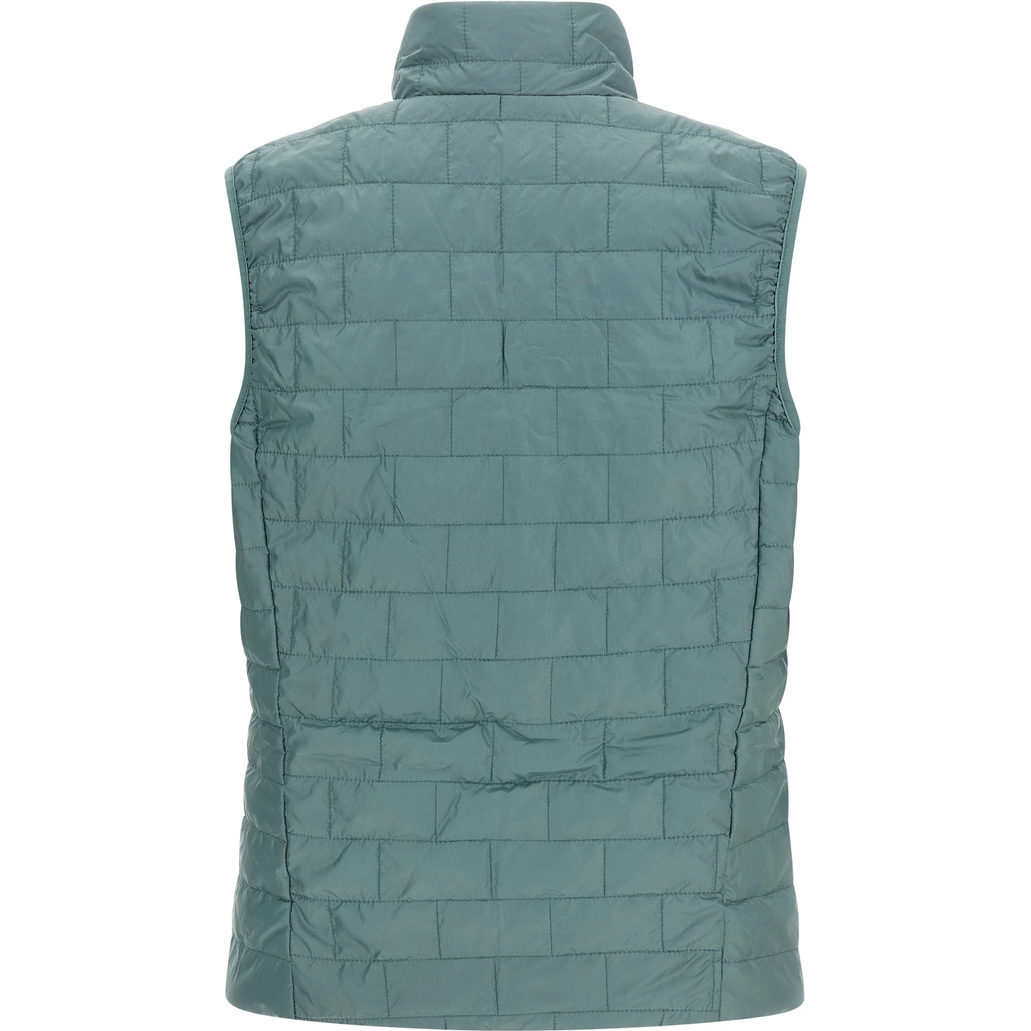 Blue Polyester Sleeveless Jacket
