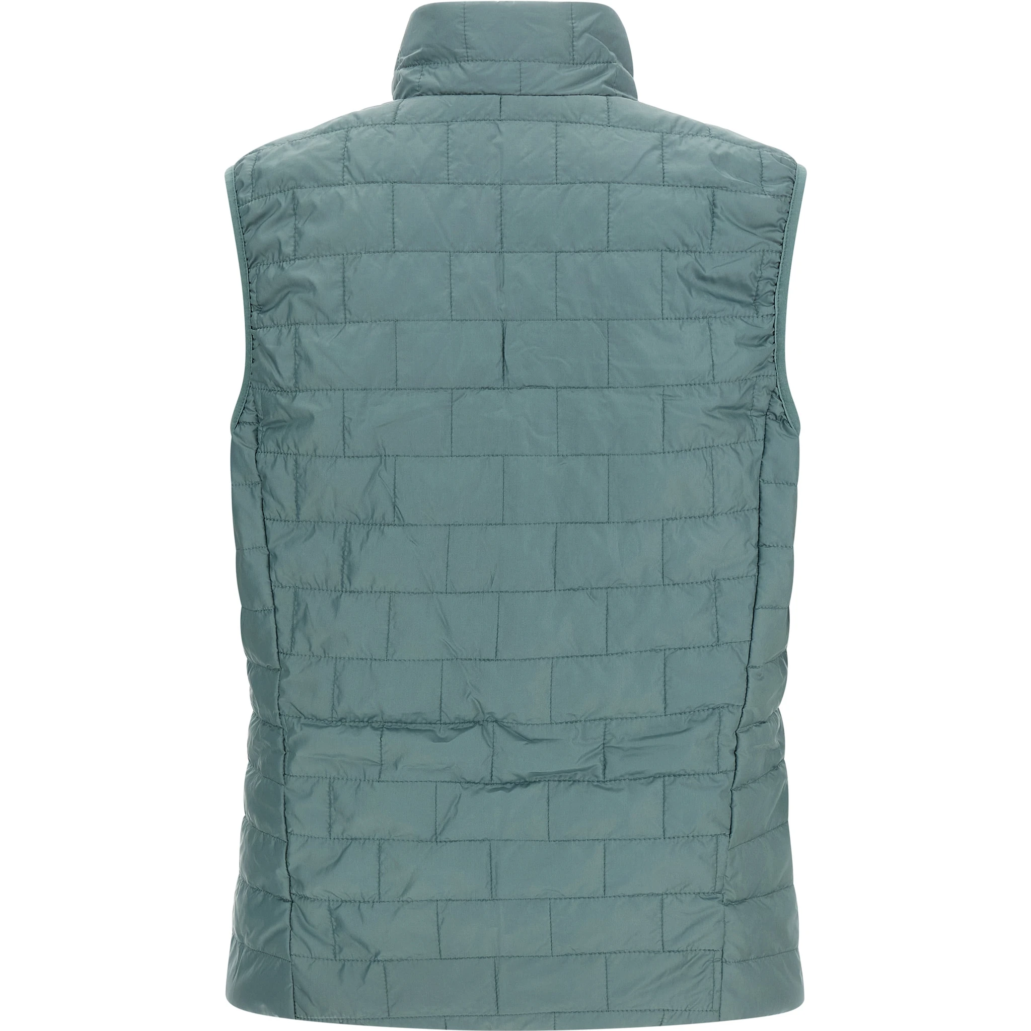 Blue Polyester Sleeveless Jacket